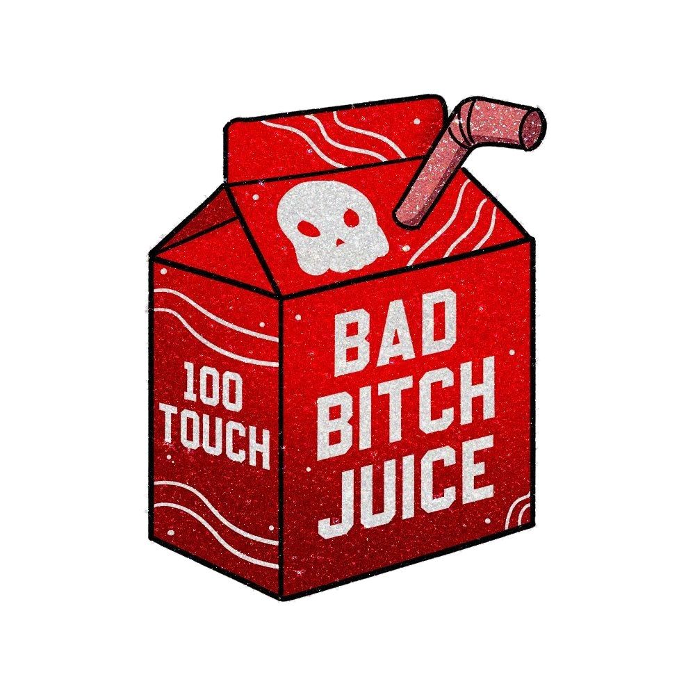 Juice box Glitter Sticker
